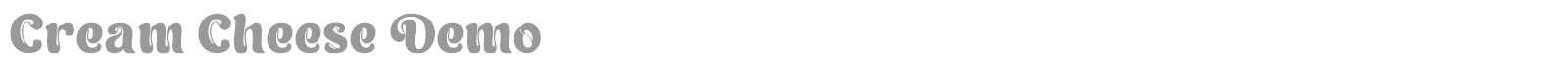 Cream Cheese font preview